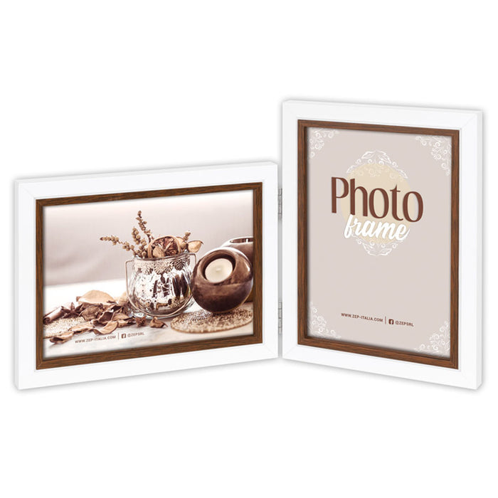 Cornice multipla in legno "Caen 2L" (2x10x15) - Art. CB486 fronte