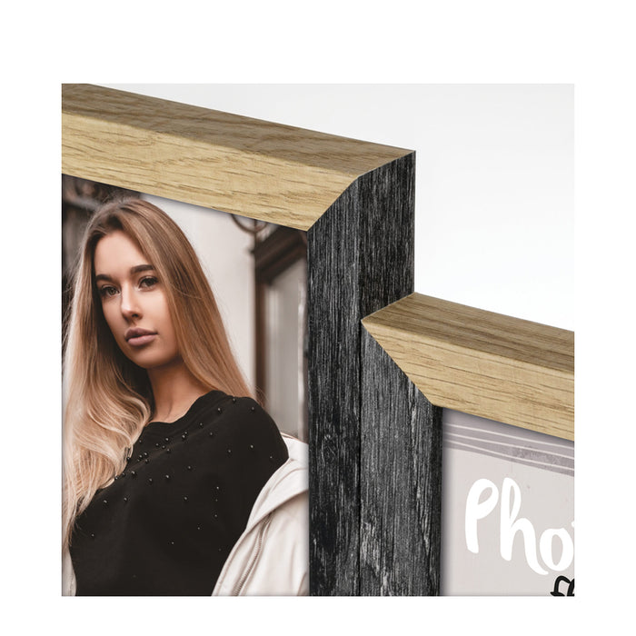 Cornice multipla in legno "Vercelli Black" (6x10x15) dettaglio2