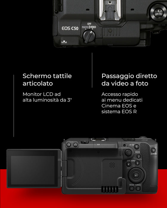 Canon EOS C50 (BODY) - Garanzia Canon Italia