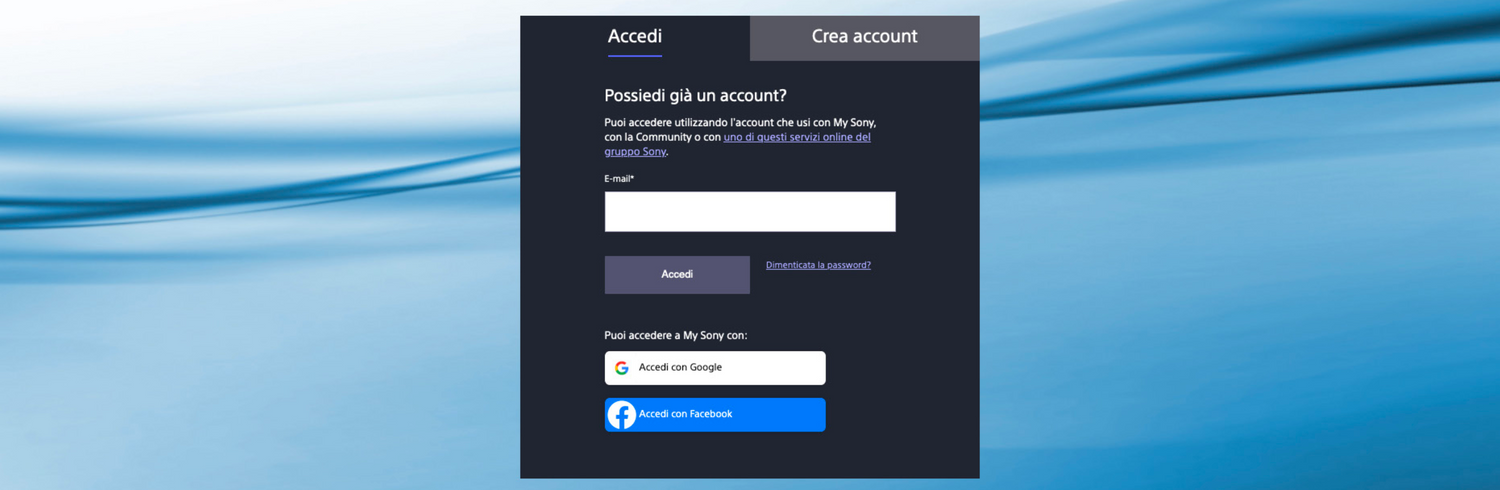 Registra il tuo prodotto