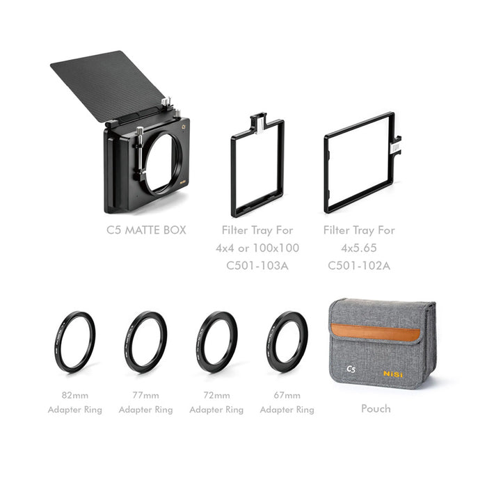 Nisi Cinema C5 Matte Box contenuto confezione