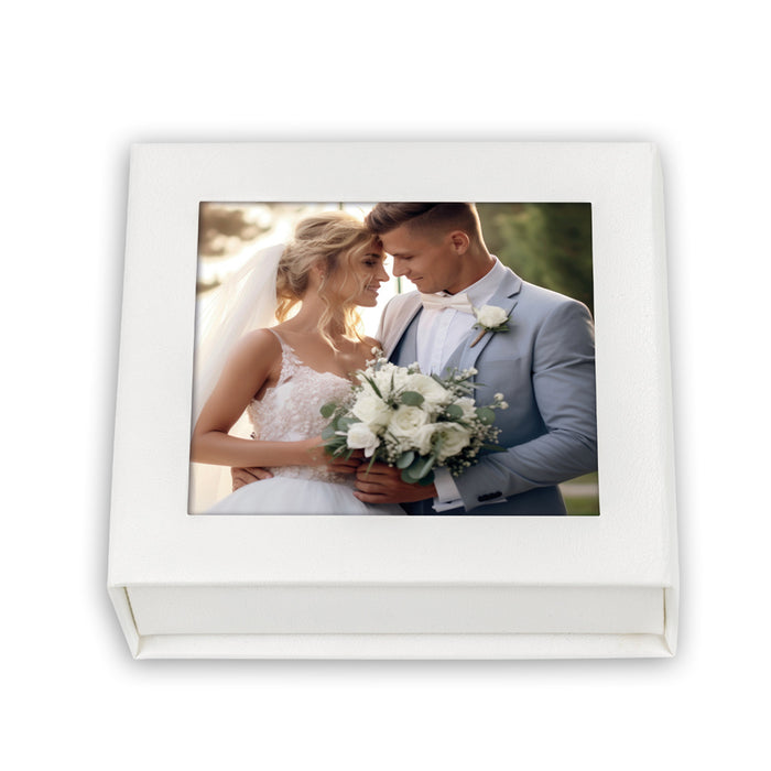 Box USB "Alba White" (11x11x3) - Art. BY94W fronte