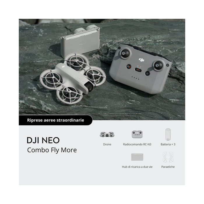 DJI Neo (Fly More Combo) contenuto confezione