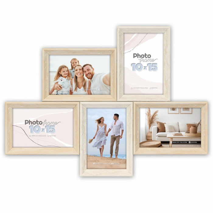 Cornice multipla in legno "Nizza 5Q" (5x10x15) - Art. DC150