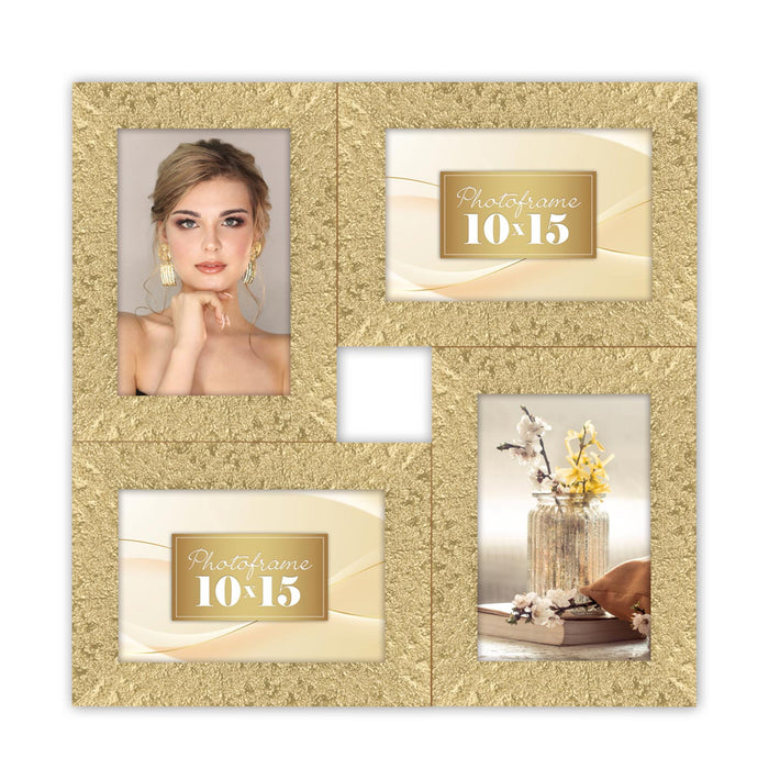 Cornice mulitpla "Gold 4Q" (4x10x15) - Art. DC284G