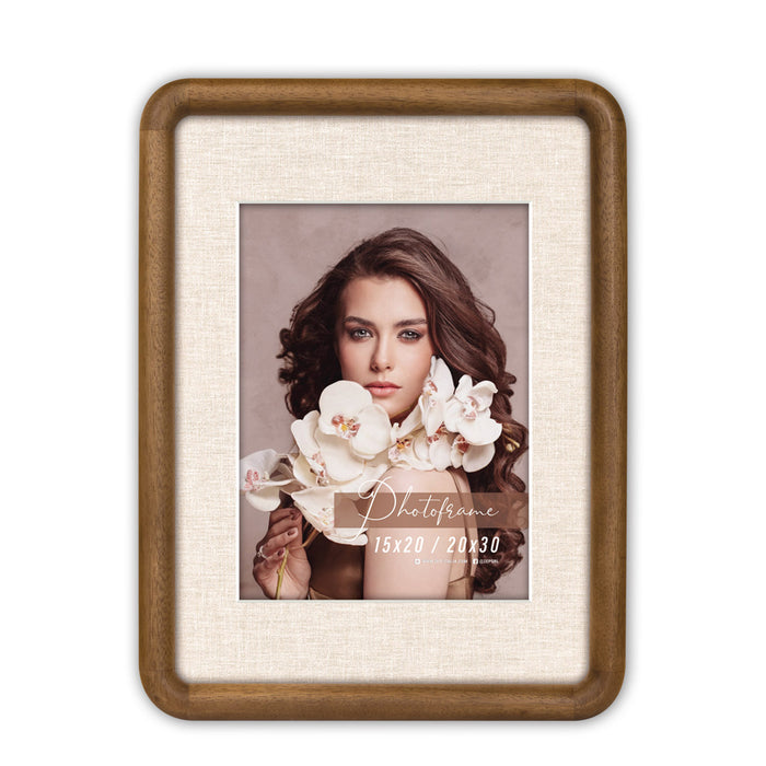 Cornice in legno con passepartout "Marsiglia" 15x20/20x30