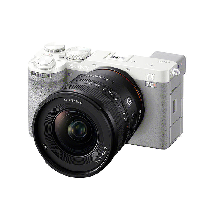 sony-fe-16mm-a-focale-fissa-montato