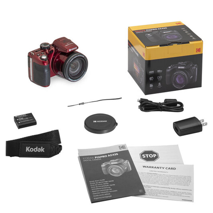 Kodak PixPro AZ425 (Red) box