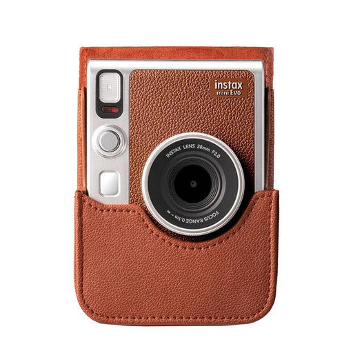 Fujifilm Custodia per Fujifilm Mini Evo Brown in uso