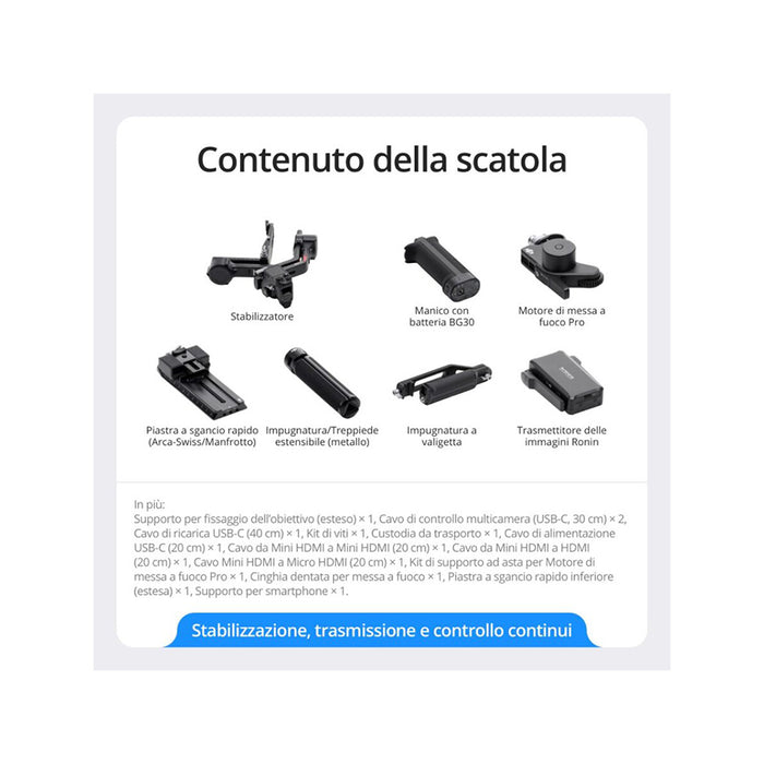 DJI RS4 Pro Combo (DJRO44) - Garanzia DJI