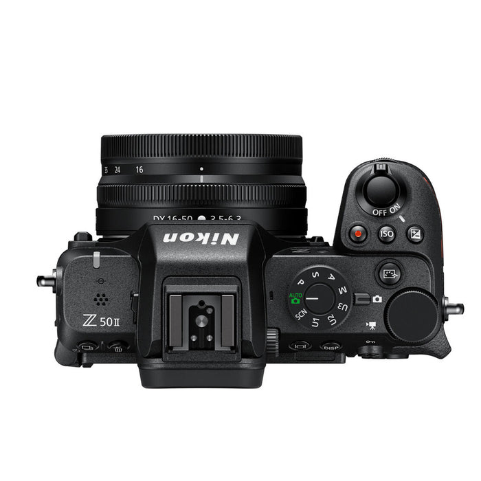 Nikon Z50II + 16-50mm f/3.5-6.3 VR + 50-250mm f/4.5-6.3 VR + SD Lexar 128GB - Garanzia 6 anni Nital