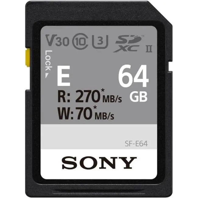 Sony SDXC UHS-II 64GB V30 (SF-E64A)