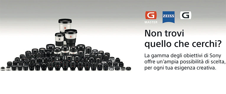 GAMMA DEGLI OBIETTIVI DI SONY