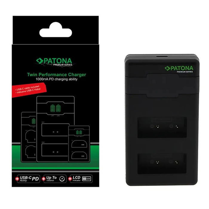Patona Premium Twin Performance PD Charger per Fuji NP-W126