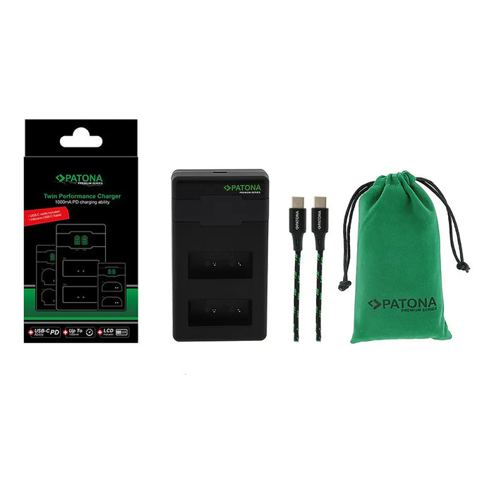 Patona Premium Twin Performance PD Charger per Fuji NP-W126