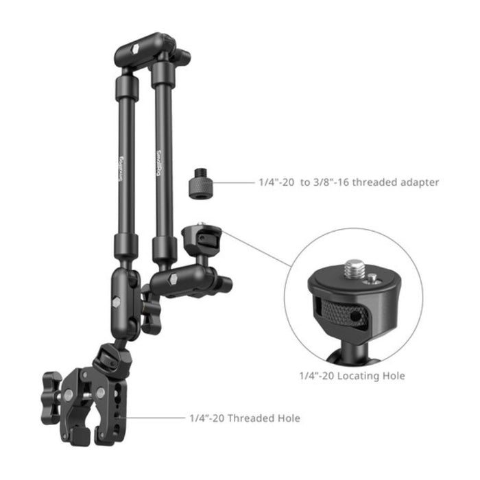 SmallRig Desktop Shooting Magic Arm with Crab Clamp Kit - Art. 4766 attacchi