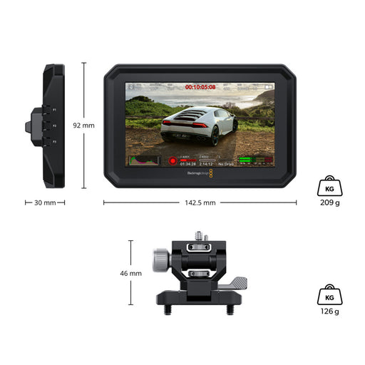 Blackmagic Pyxis Monitor Kit dimensioni