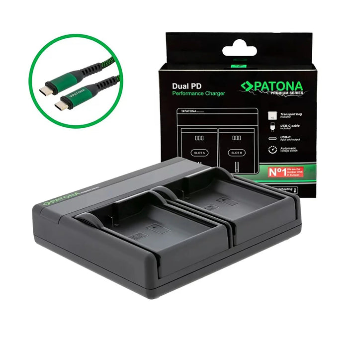 Patona Premium Dual PD Charger per Nikon EN-EL15