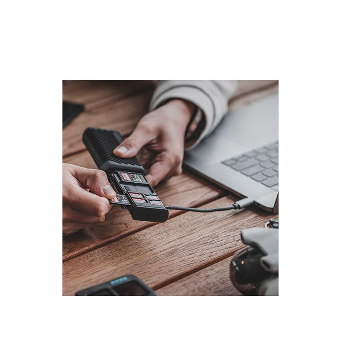 Pgytech Custodia e Lettore di Schede (Sd e Micro SD) - Art. GM-163 - schede inserite