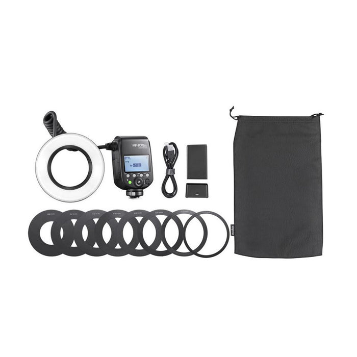 Godox MF-R76C TTL Macro Ring Flash (Per Canon) contenuto confezione