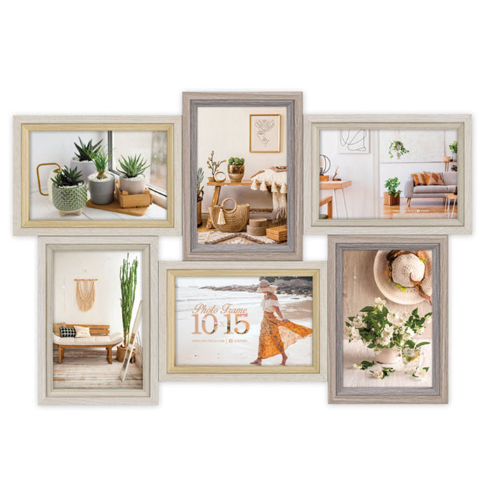 Cornice multipla in legno "Zara 6Q" (6x10x15) - Art. VZ662