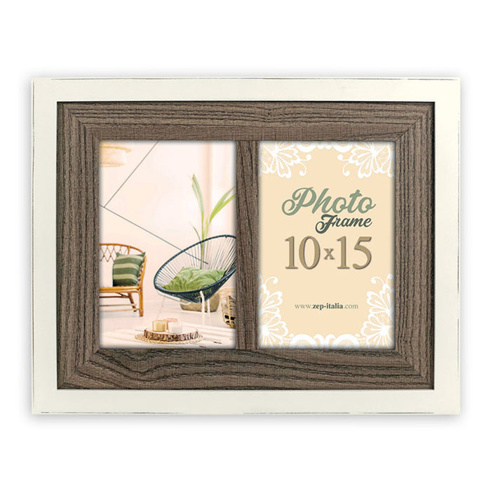 Cornice multipla in legno "Arlon Brown 2Q" (2x10x15) - Art. NQ22B