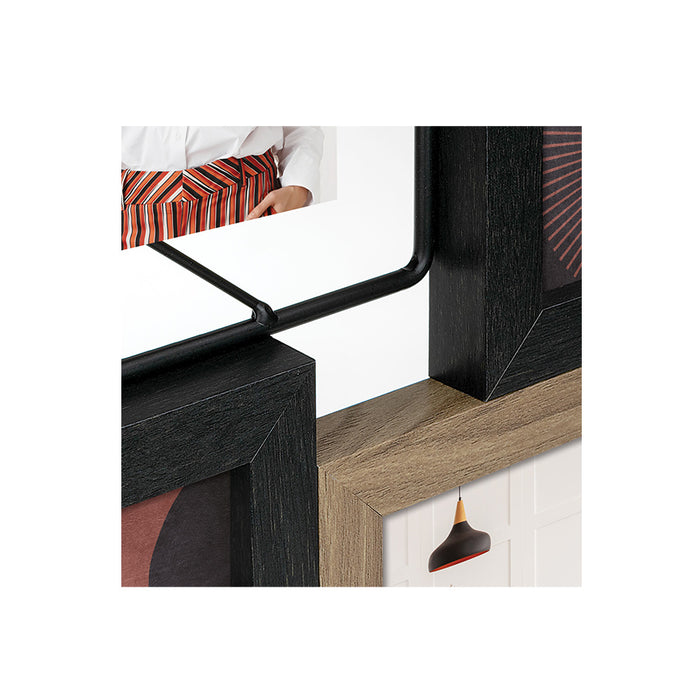 Cornice multipla in legno e metallo "Nocera" (13x18-4x10x15) - Art. DN562