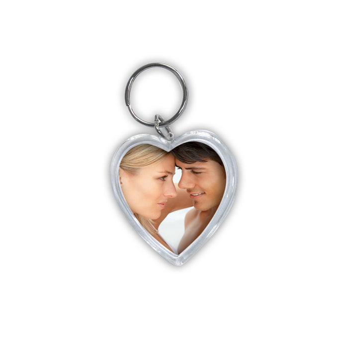 Zep 24 Portachiavi in acrilico portafoto a forma di cuore (4x3,8)- Art. 7360PD