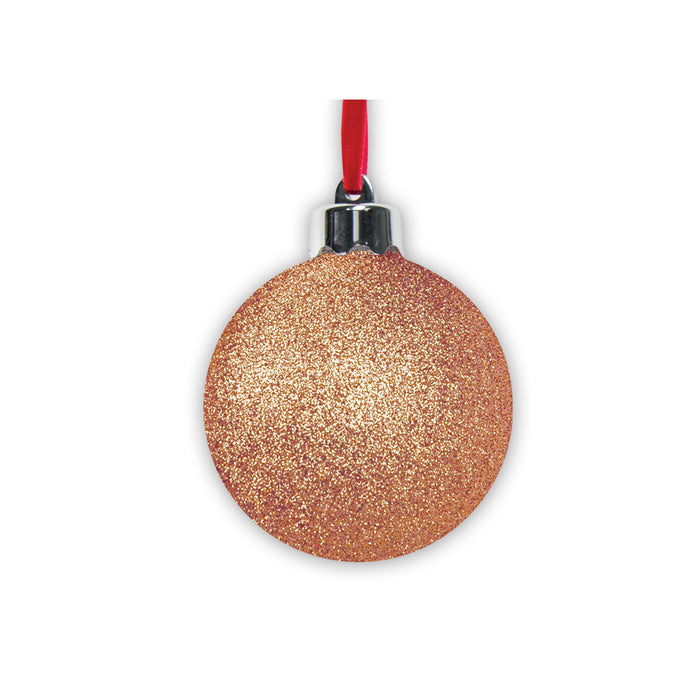 Decorazione natalizia "Photo Snow Caramel Glitter" (7,5x7,5) - Art. SF105C