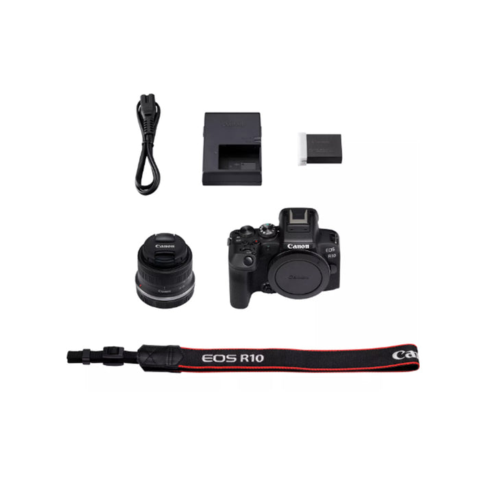Canon EOS R10 + obiettivo RF-S 18-45mm F4.5-6.3 IS STM - Garanzia Canon Italia