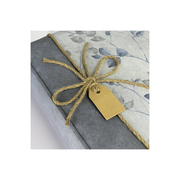 Album con pagine in cartoncino bianco "Garden Blue" 20 fogli (24x24)/50 fogli (32x32) - Art. GD242420B/GD323250B