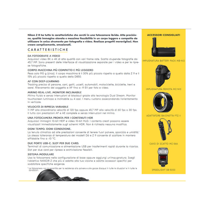 Nikon Z8 (BODY) - Garanzia Nital Italia