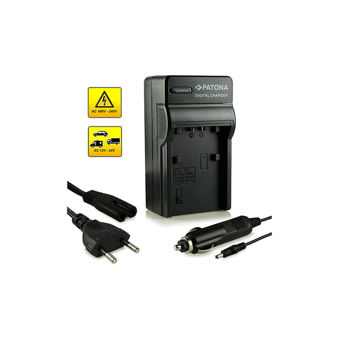 Patona Caricabatteria 3 in 1 per NP-FV50, NP-FV70, NP-FV90, NP-FV100