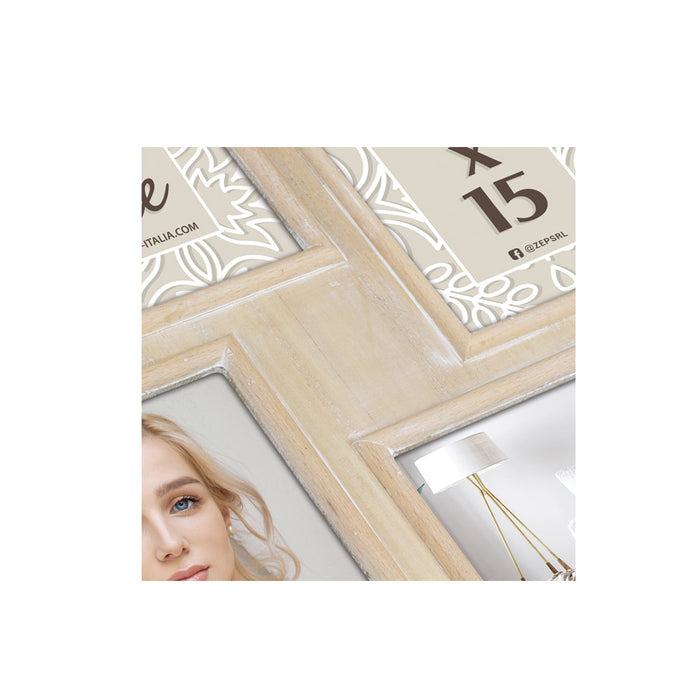 Cornice multipla in legno "Tika" (4x10x15) - Art. EK355