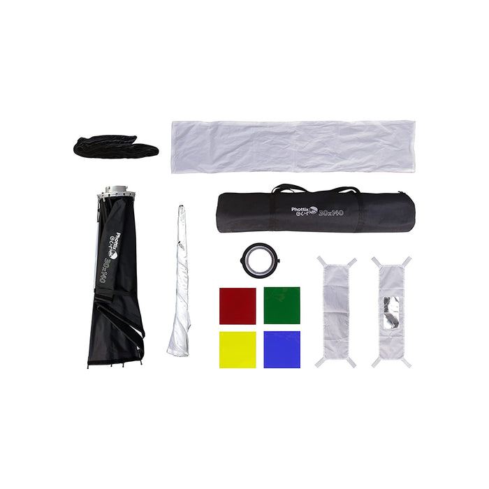 Phottix G-Capsule Softbox multifunzione 30x140cm - 83727