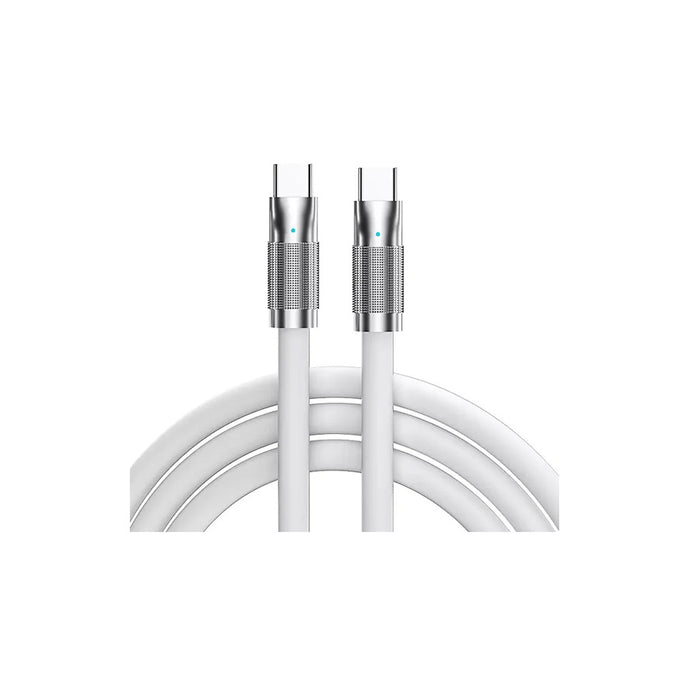 OneGear cavo zinco 120W 6A Type-C>TYPE-C 1m - Bianco