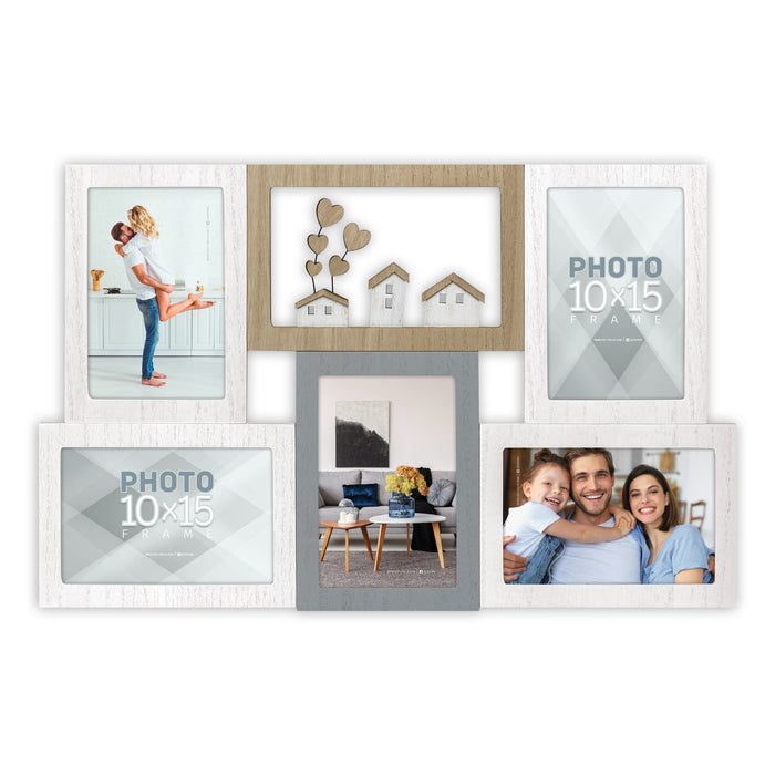 Cornice multipla in legno "Torbole" (5x10x15) - Art. HY7566