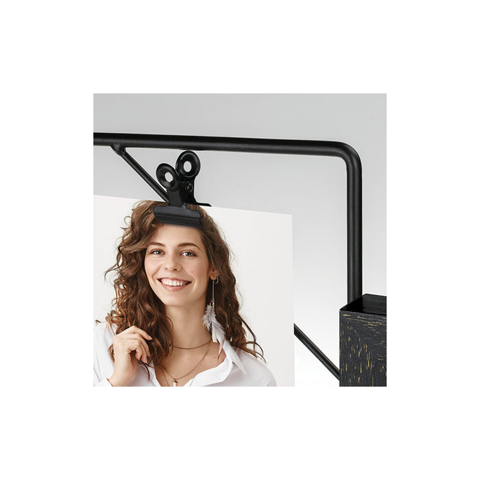 Cornice multipla in legno e metallo "Nocera" (13x18-4x10x15) - Art. DN562