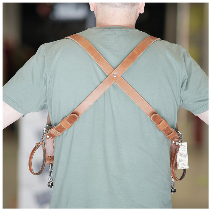 Leather Camera Bag Tracolla Pistolero Deluxe - (Cuoio Chiaro)