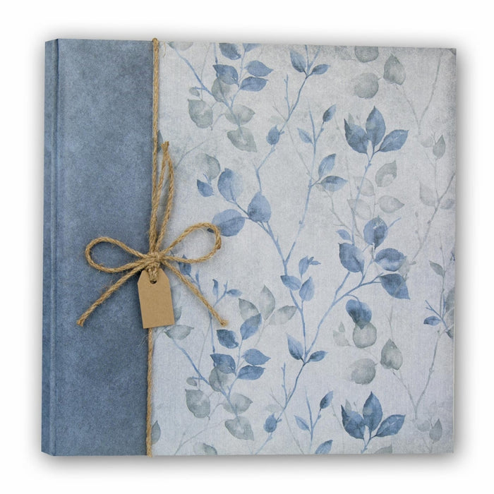 Album con pagine in cartoncino bianco "Garden Blue" 20 fogli (24x24)/50 fogli (32x32) - Art. GD242420B/GD323250B