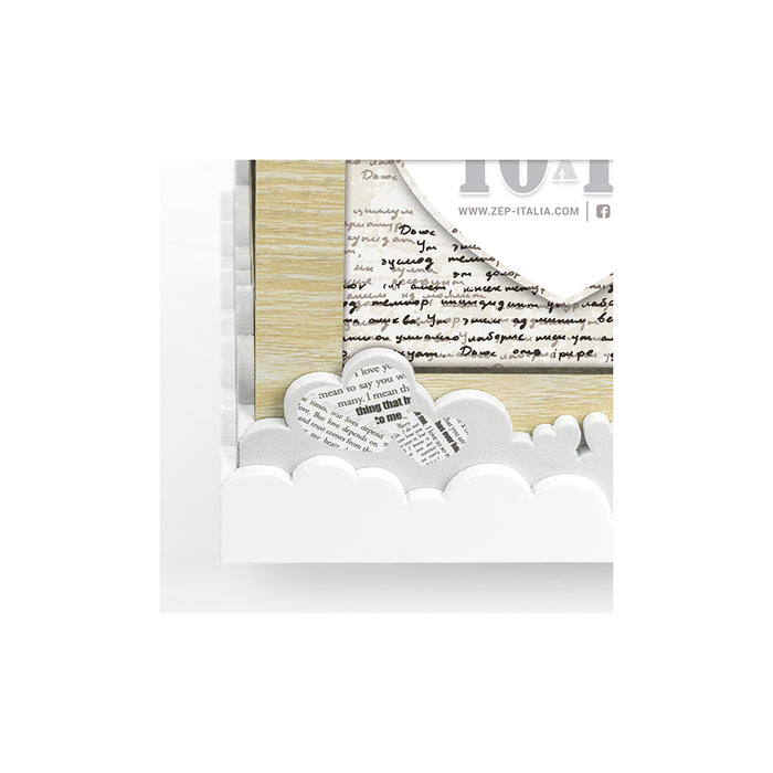 Cubo Portafoto rotante in legno "Axel" (4x10x10) - Art. GLG44