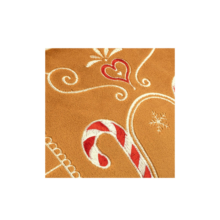 Cuscino natalizio portafoto, motivo "casa di pan di Zenzero" (10x15) - Art. ZZY33