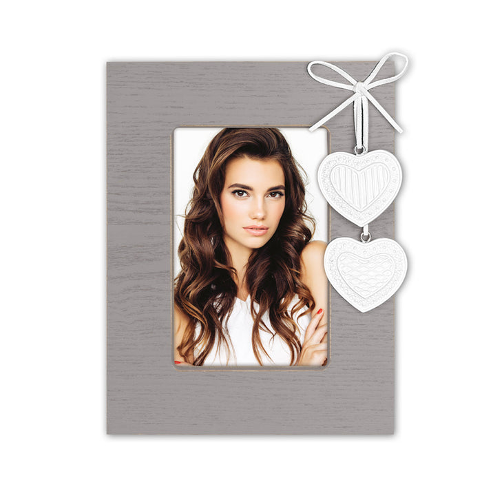 Cornice in legno "Melissa Grey" (10x15) - Art. NL224G