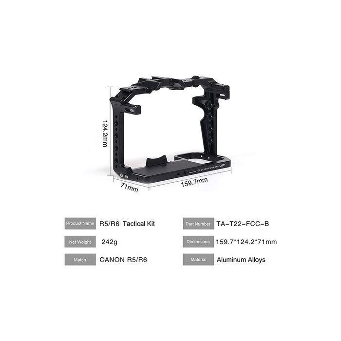 Tilta Camera Cage per Canon R5/R6 - Art. TA-T22-A-B V2