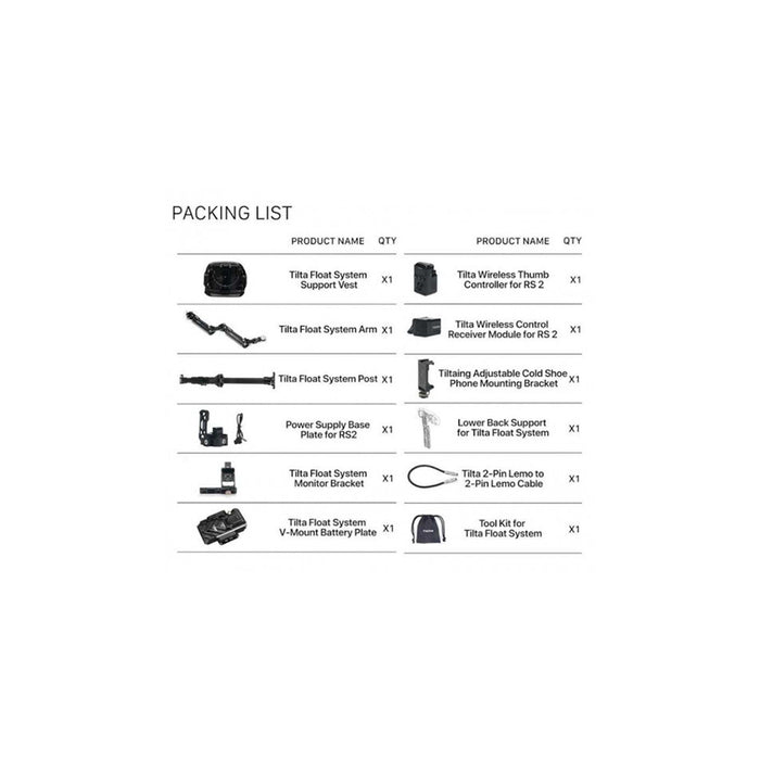 Tilta Float Sistema di Supporto Gimbal Portatile per DJI RS2 (V-Mount)