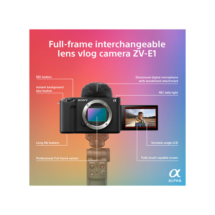 Sony ZV-E1 (ZVE1BDI) - Garanzia Sony Italia