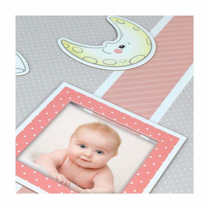 Album con pagine in cartoncino bianco "Fred Pink" 20 fogli (24x24)/30 fogli (32x32) - Art. DF2420P/DF3230P dettaglio