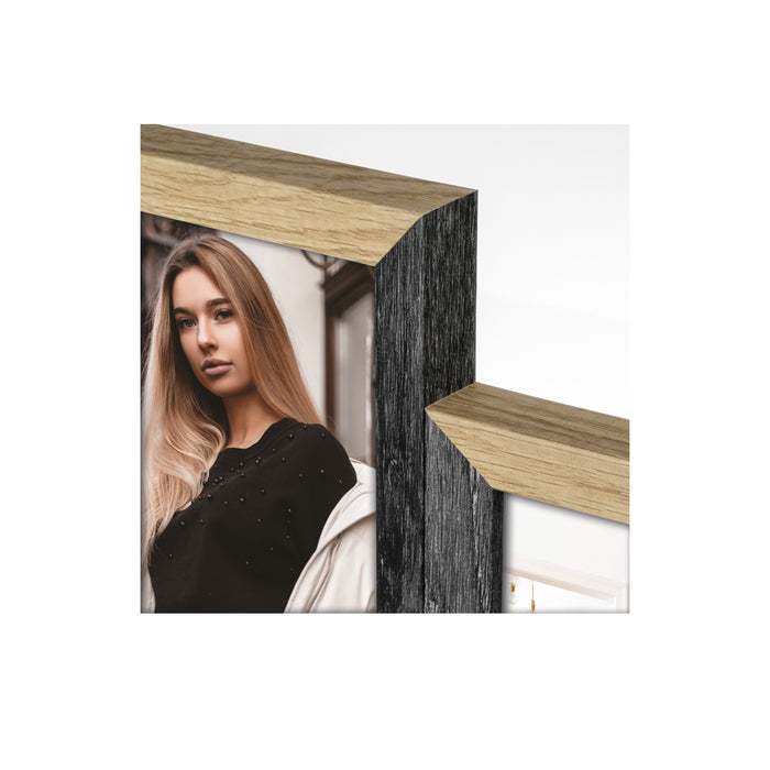 Cornice multipla in legno "Vercelli" (Black) (4x10x15) - Art. DN485B