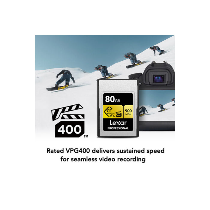 Lexar Scheda Cfexpress Tipo A 80GB Serie Gold