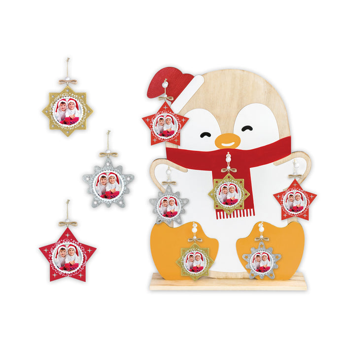 Decorazione natalizia "Pingu" (6x6) - Art. LS493